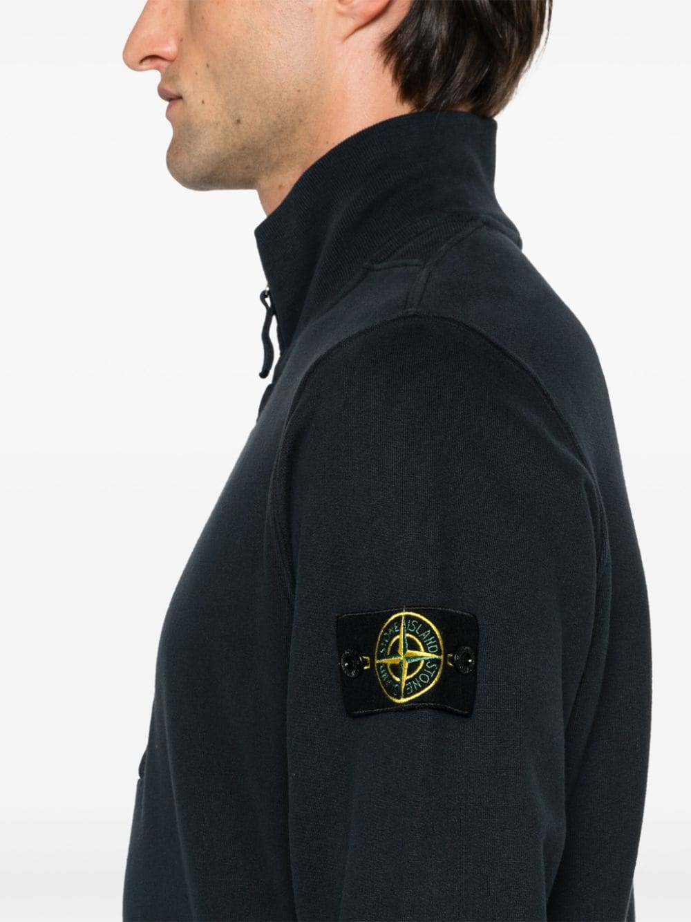 63420 Half zip sweatshirt STONE ISLAND Blu | Grifo210