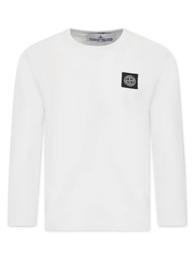 STONE ISLAND Kids Long-sleeved t-shirt with patch