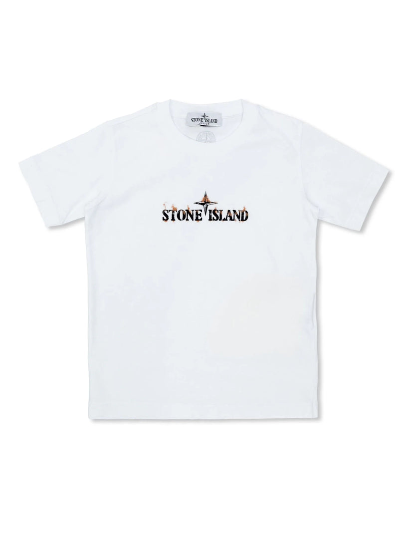 STONE ISLAND Kids Compass print t-shirt