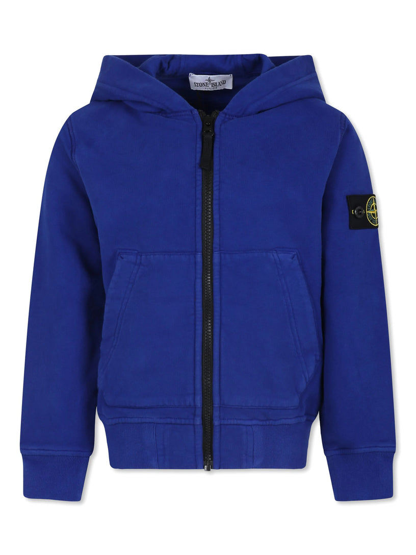 STONE ISLAND Kids Full zip sweatshirt with hood