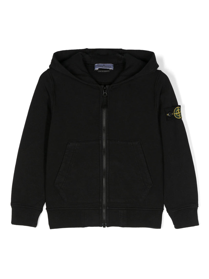 STONE ISLAND Kids Full zip sweatshirt with hood