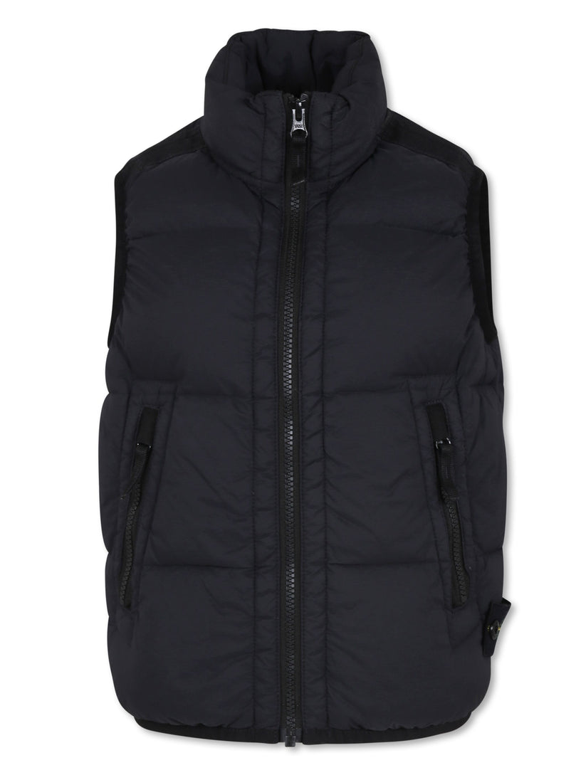 STONE ISLAND Kids Compass-badge padded gilet