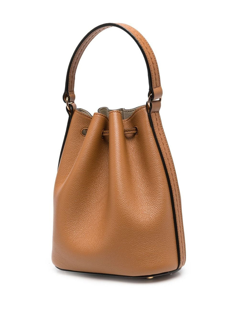 Micro Timeless Bucket Bag in leather