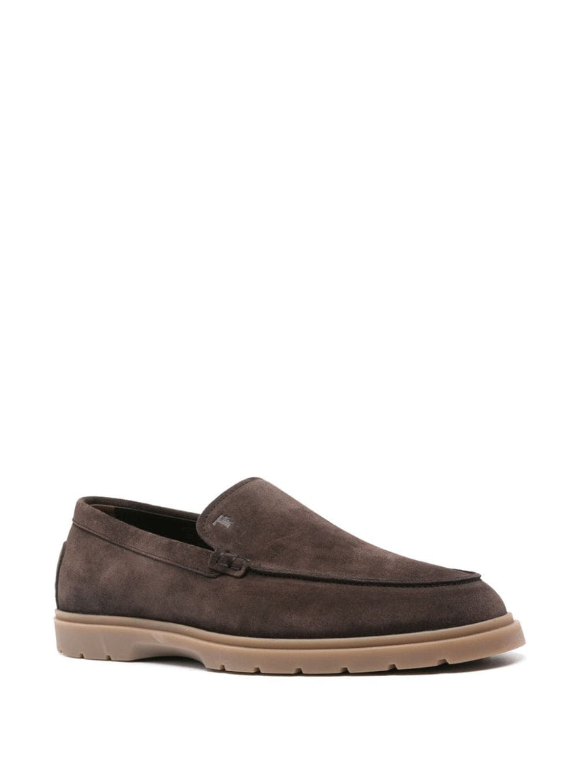 Suede slipper loafer