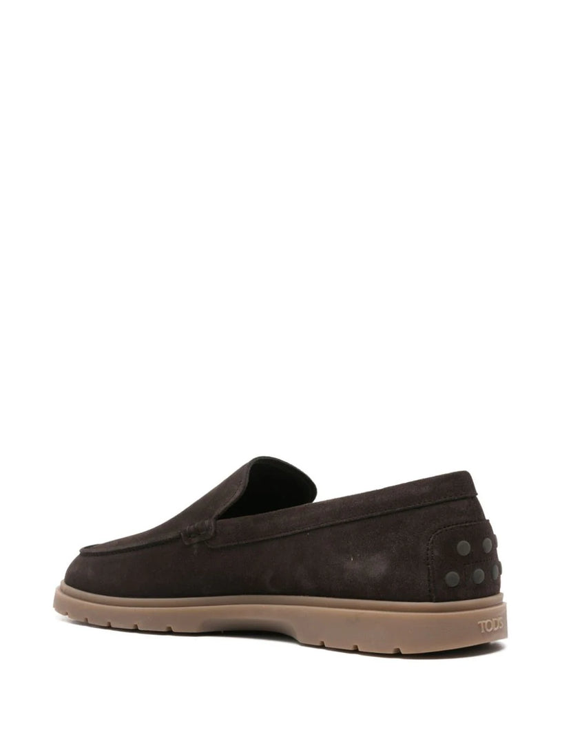 Suede slipper loafer