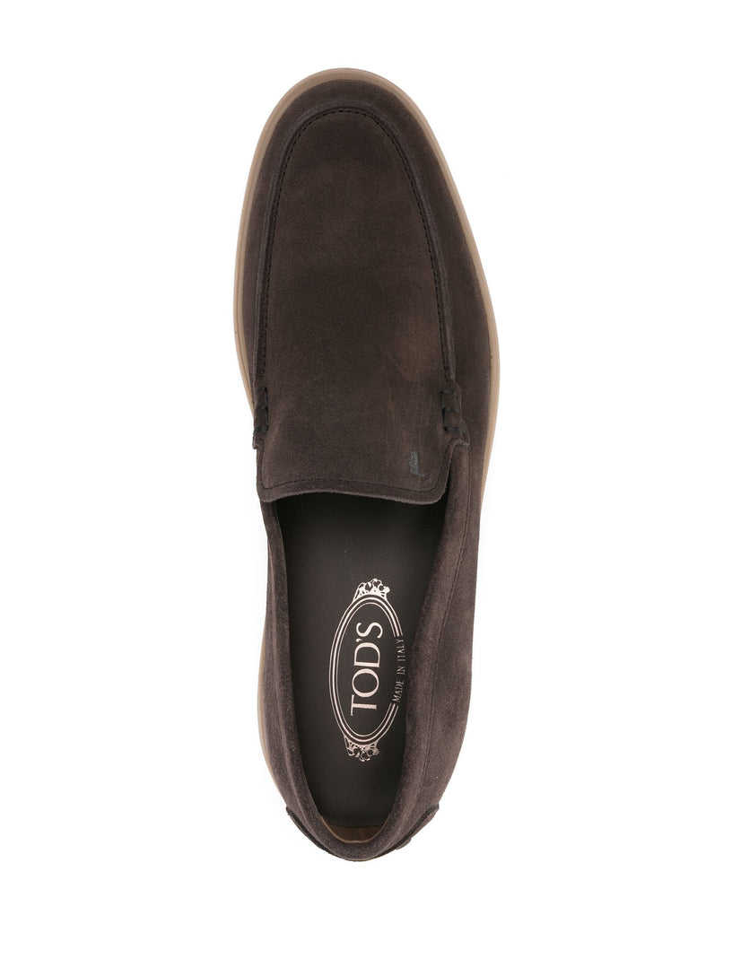 Suede slipper loafer