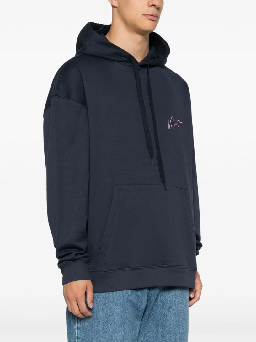 Sweatshirt with embroidery and print