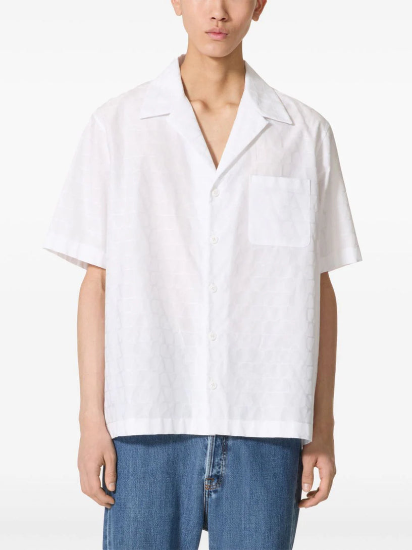 Bowling shirt with Toile Iconographe