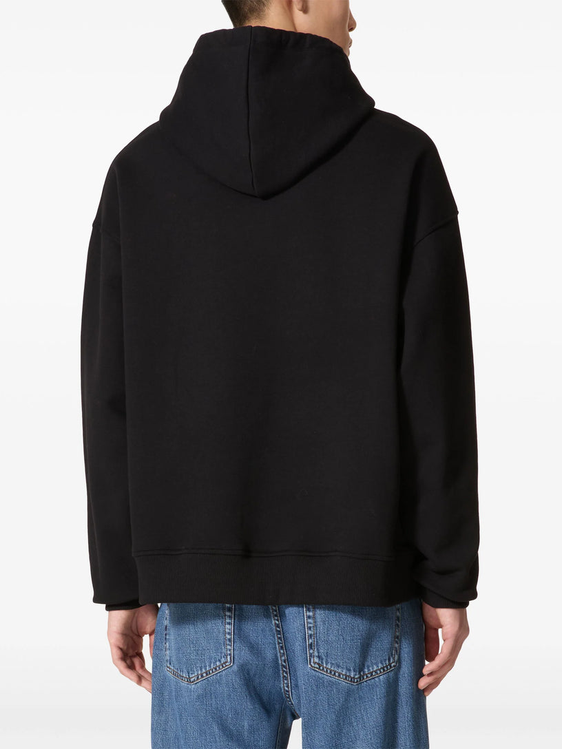 Valentino hoodie with metallic V Detail