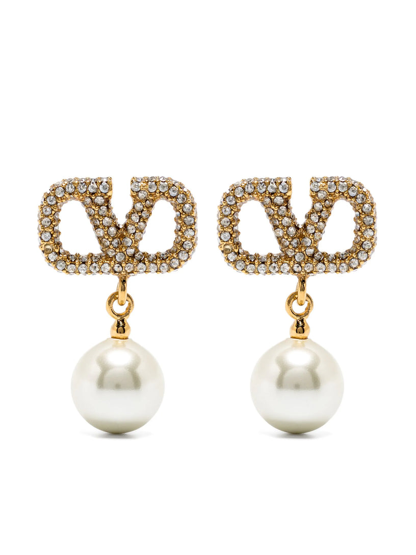 Earrings with Swarovski® crystals and pearls