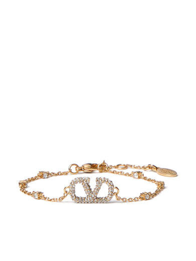 Vlogo Signature Bracelet in Metal and Swarovski® Crystals