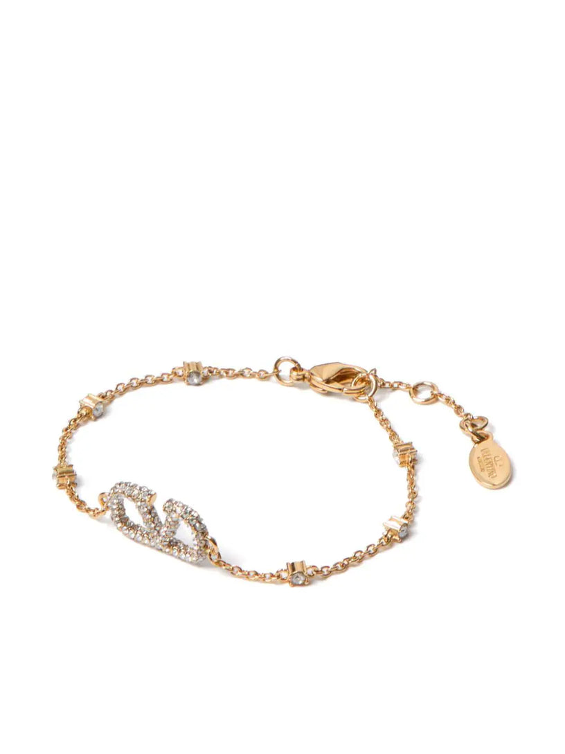 Vlogo Signature Bracelet in Metal and Swarovski® Crystals