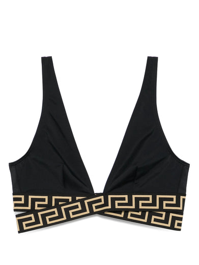 Triangle bikini top with Greca border