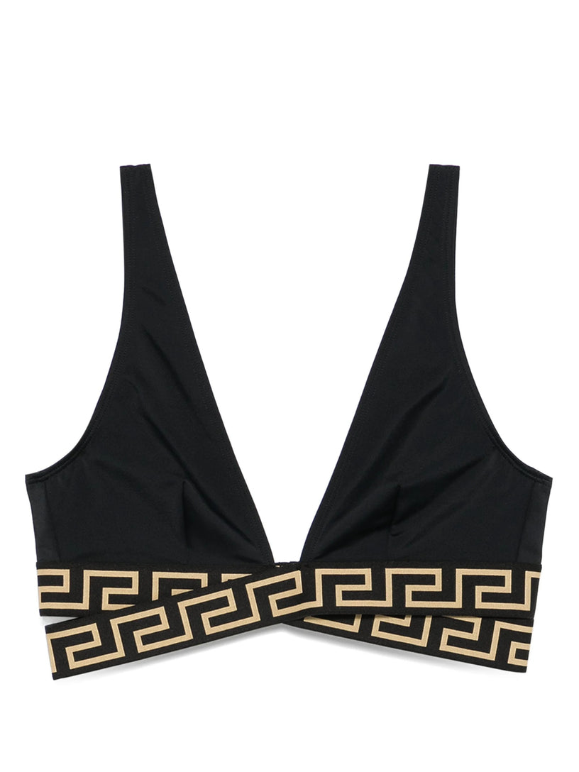 Triangle bikini top with Greca border