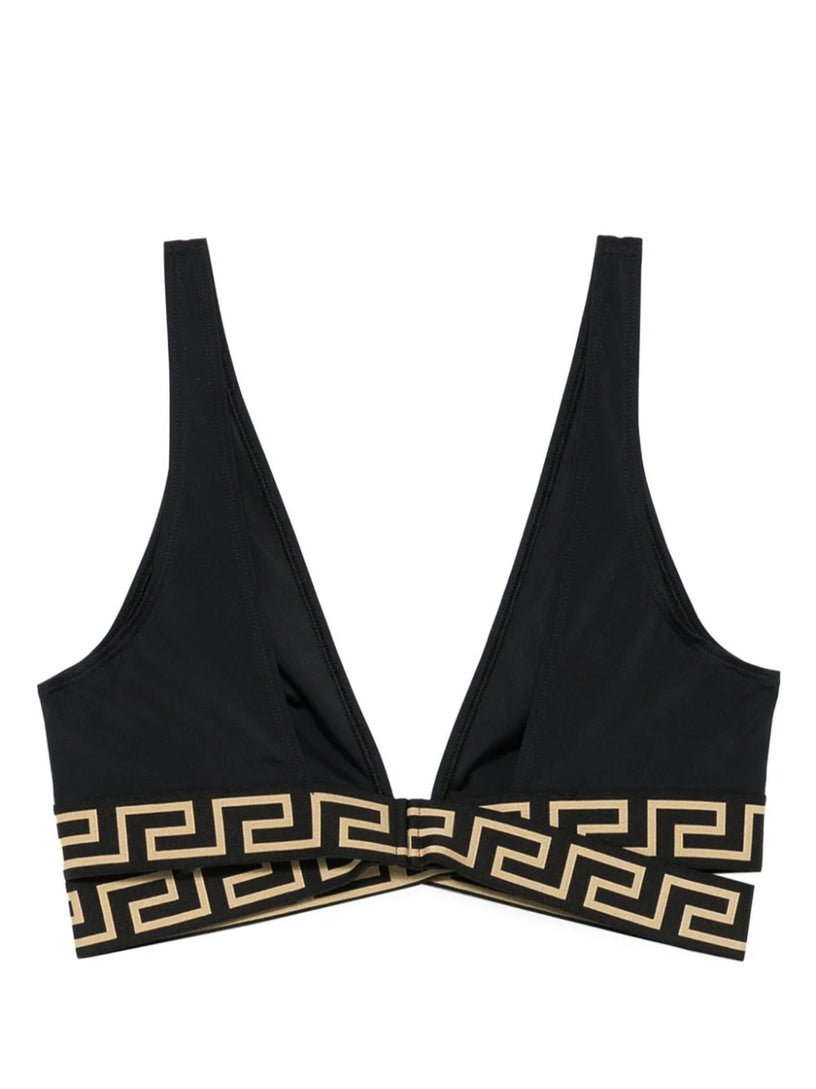 Triangle bikini top with Greca border