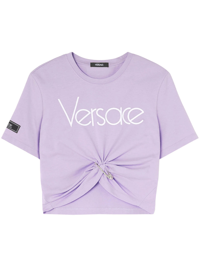 VERSACE Safety pin 1978 re-edition logo t-shirt