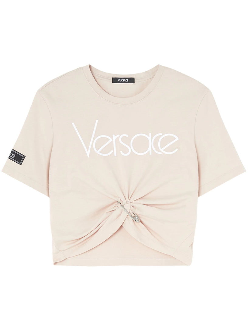 VERSACE Safety pin 1978 re-edition logo t-shirt