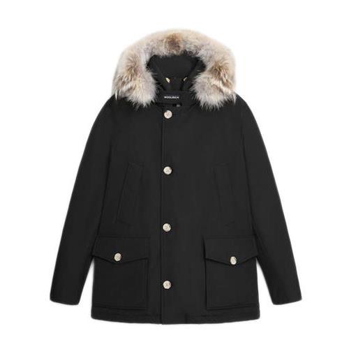 WOOLRICH Arctic anorak in ramar cloth with removable fur