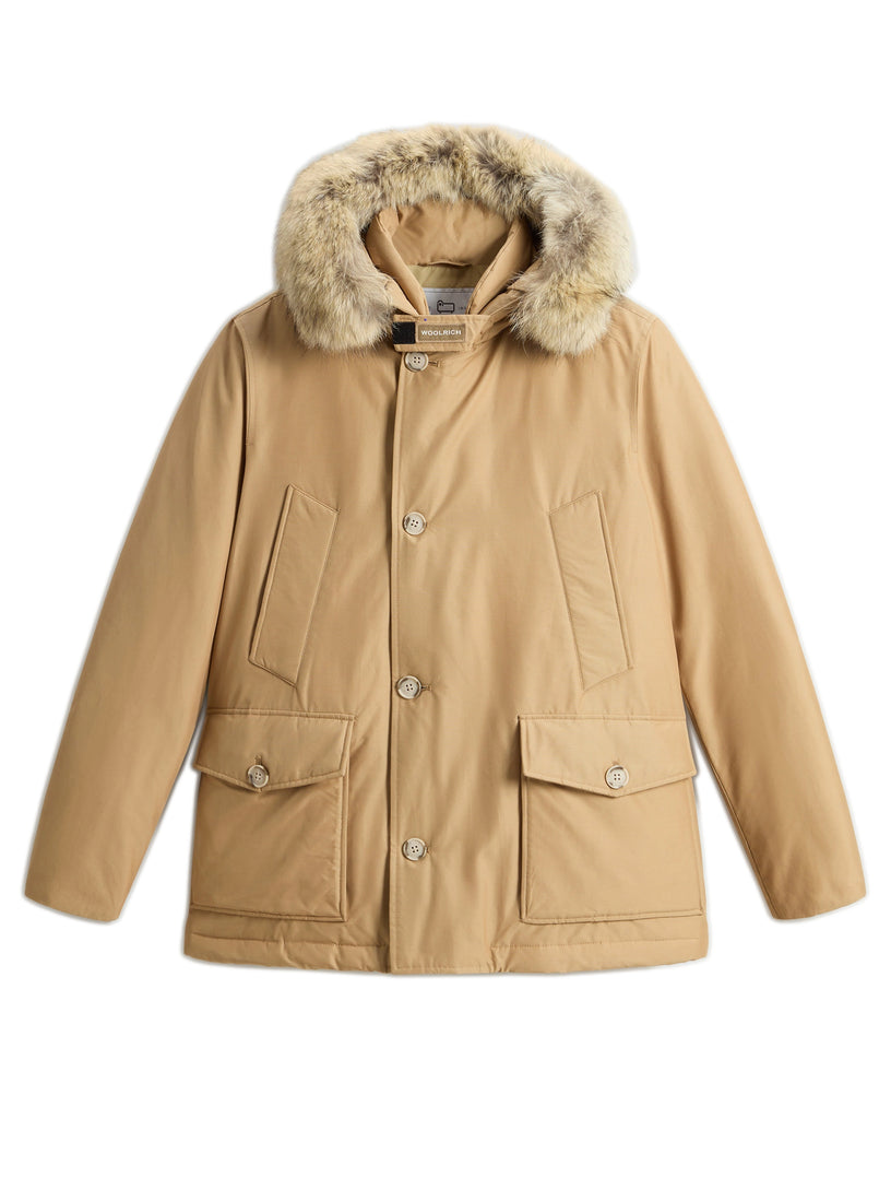 WOOLRICH Arctic anorak in ramar cloth with removable fur