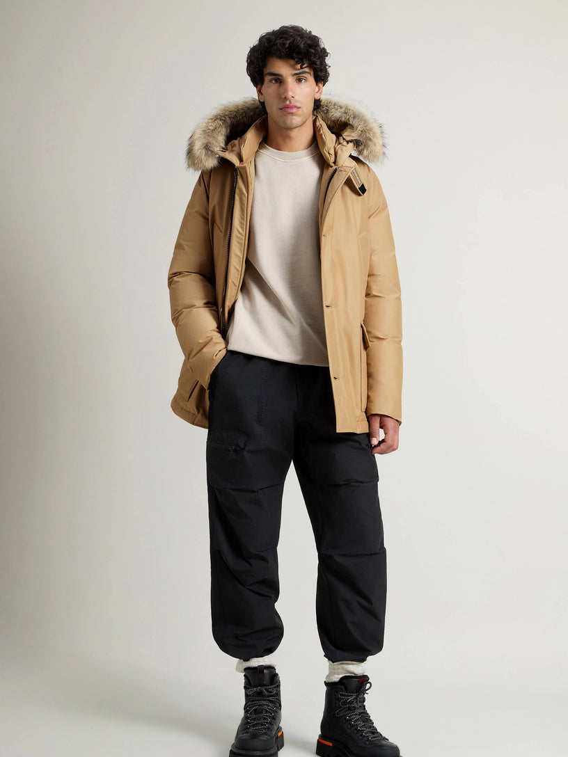 Arctic Anorak in Ramar Cloth with removable fur