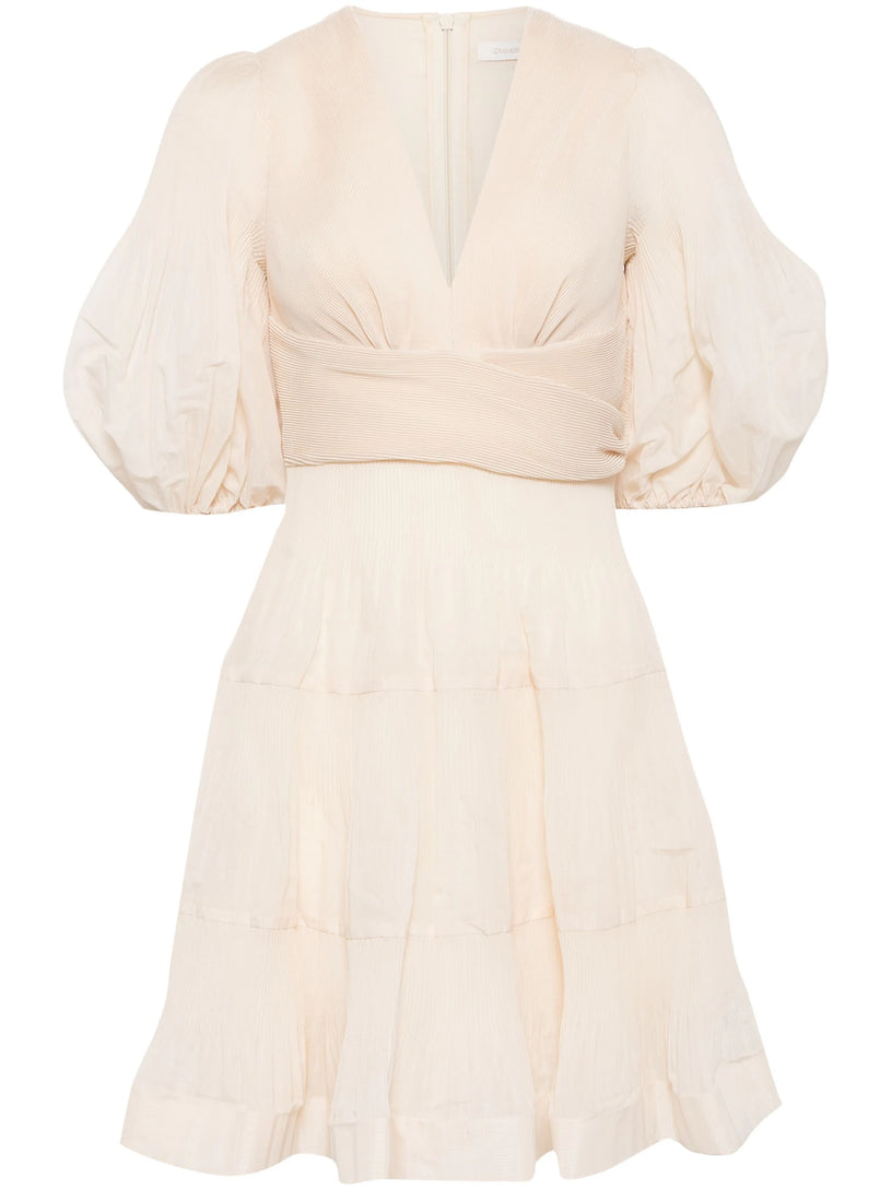 ZIMMERMANN Pleated mini dress