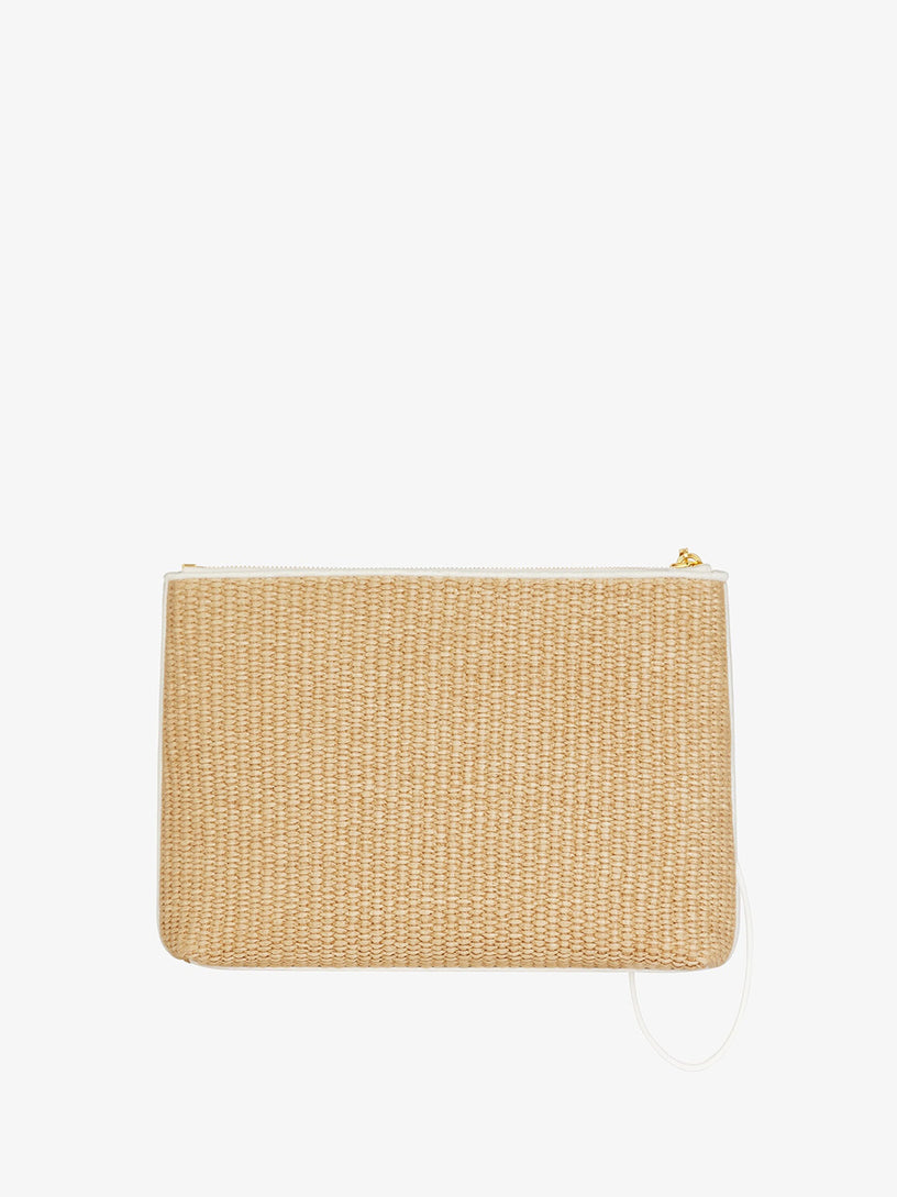 Givenchy clutch bag in raffia