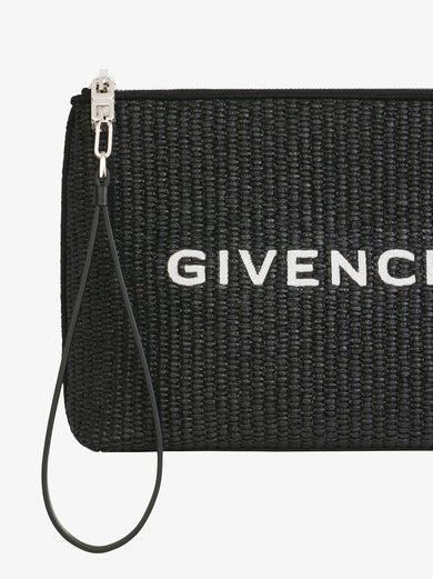 Givenchy clutch bag in raffia