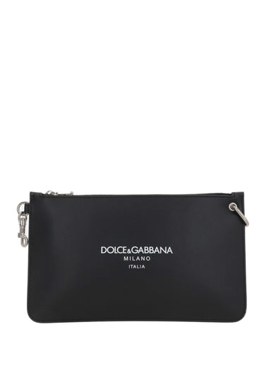 Pouch with rubberized logo