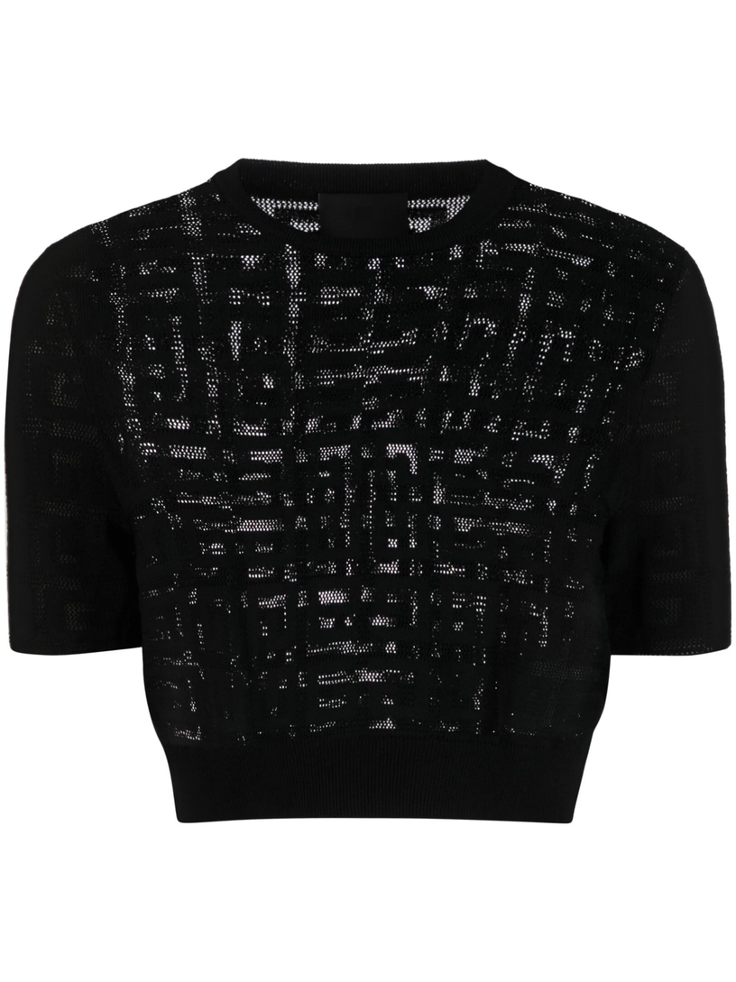 Givenchy Short sweater in 4g jacquard