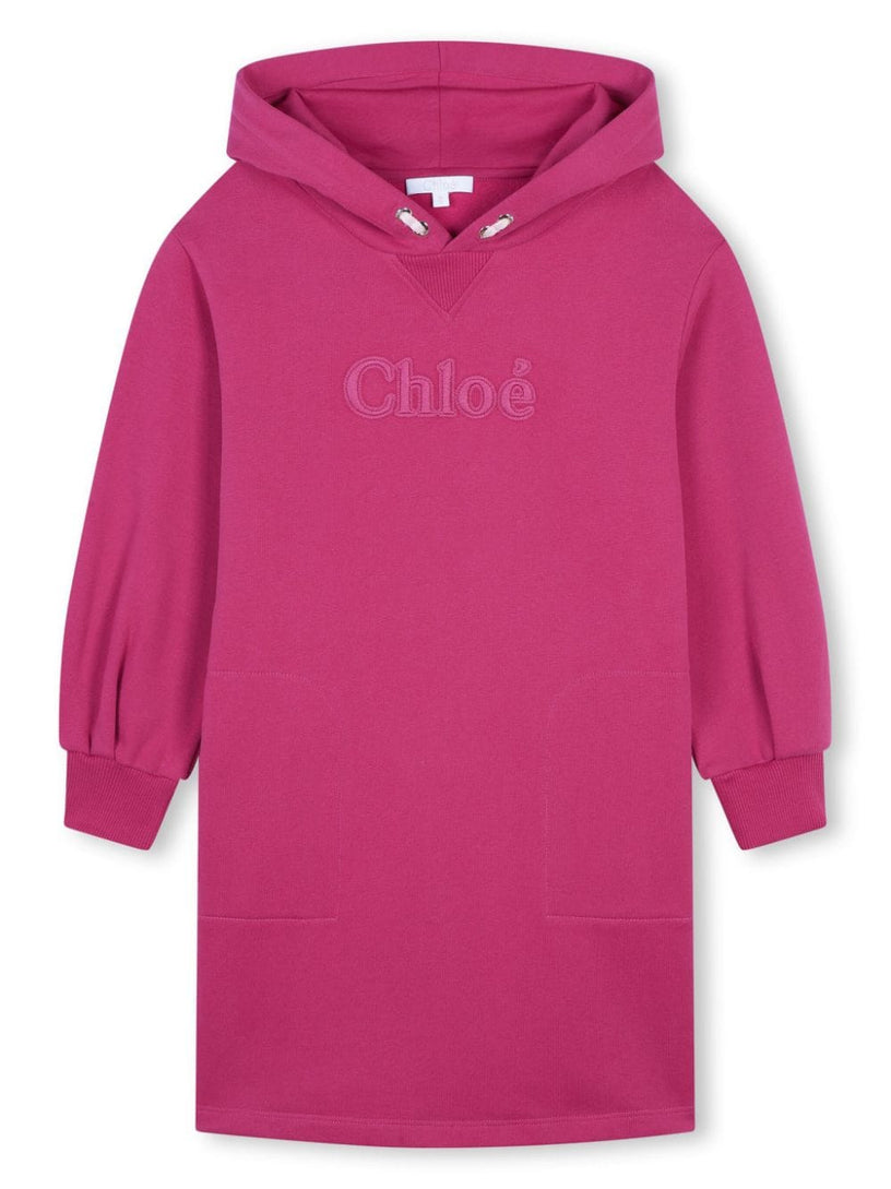 Chloé Kids Logo hooded dress