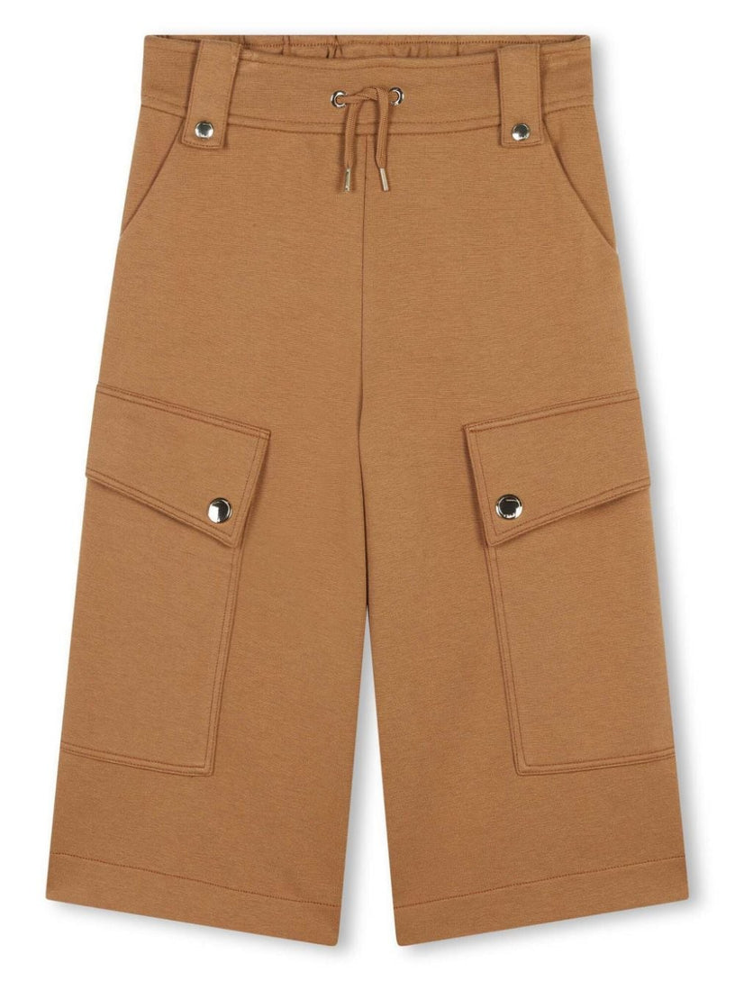 Wide-leg cargo trousers