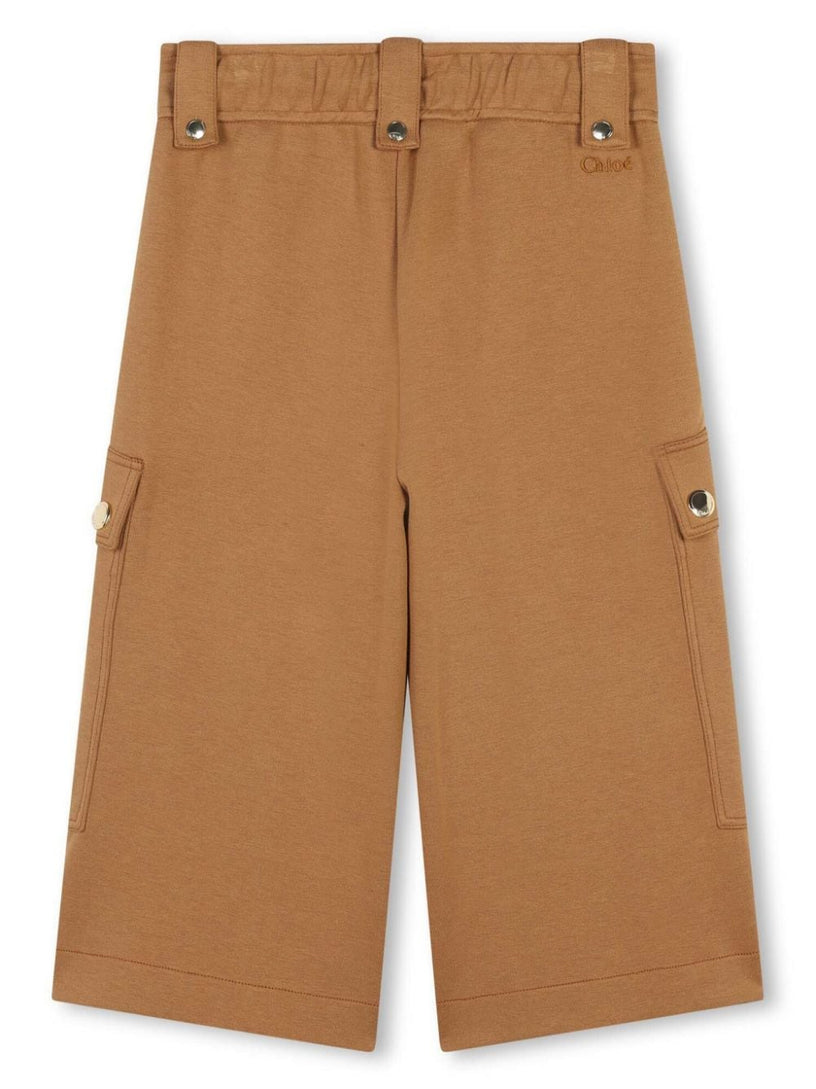 Wide-leg cargo trousers