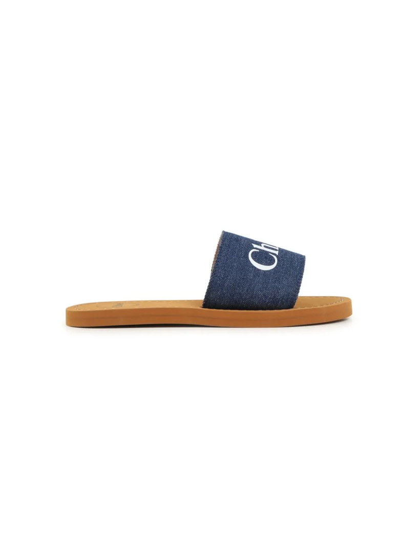 Chloé Kids Logo slippers