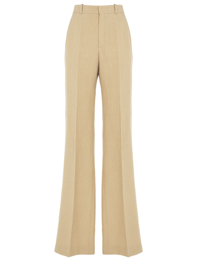 High-waisted tailored trousers