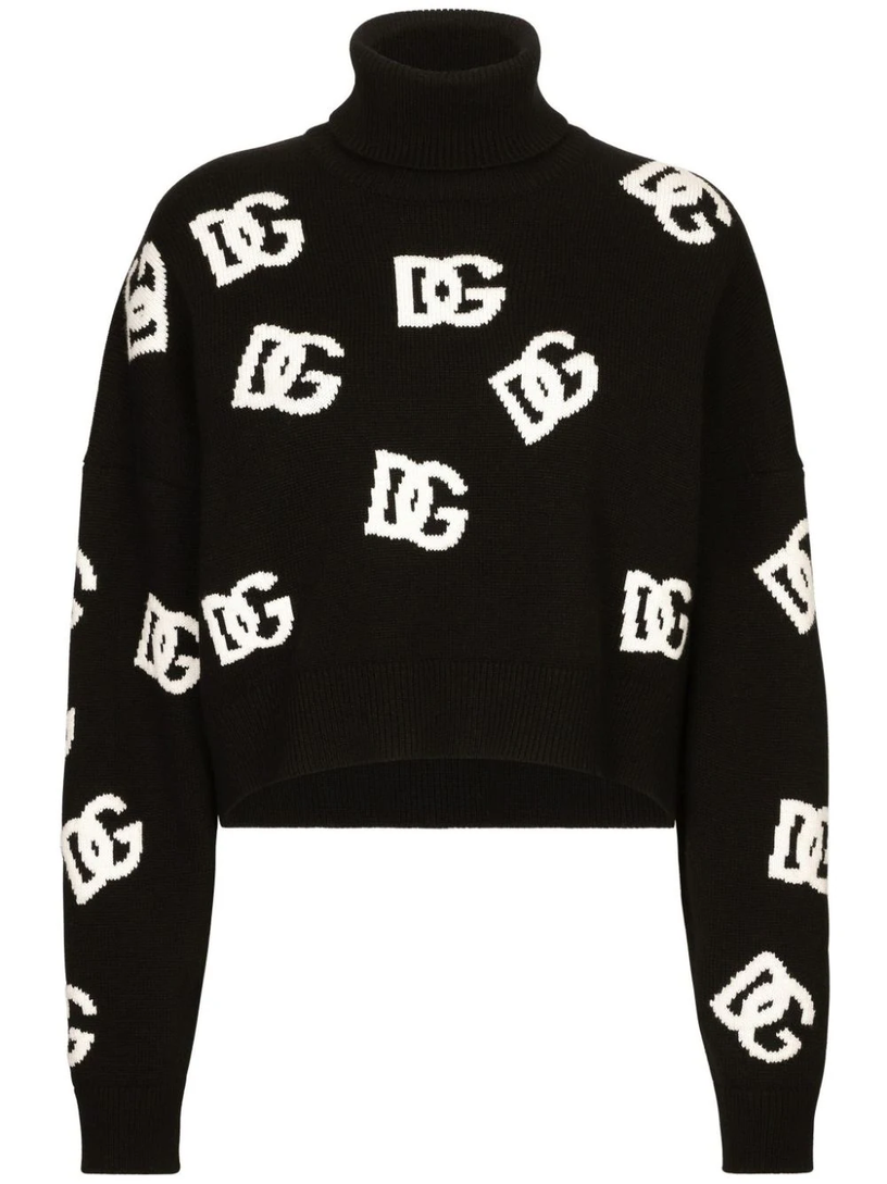 Sweater with all-over DG logo