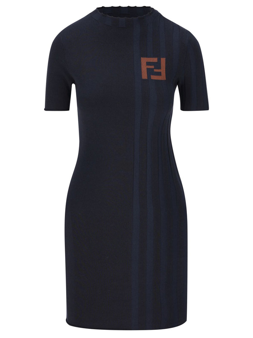 FENDI Stretch cotton mini dress