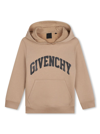 Logo-print drawstring hoodie