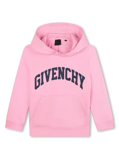 Logo-print drawstring hoodie