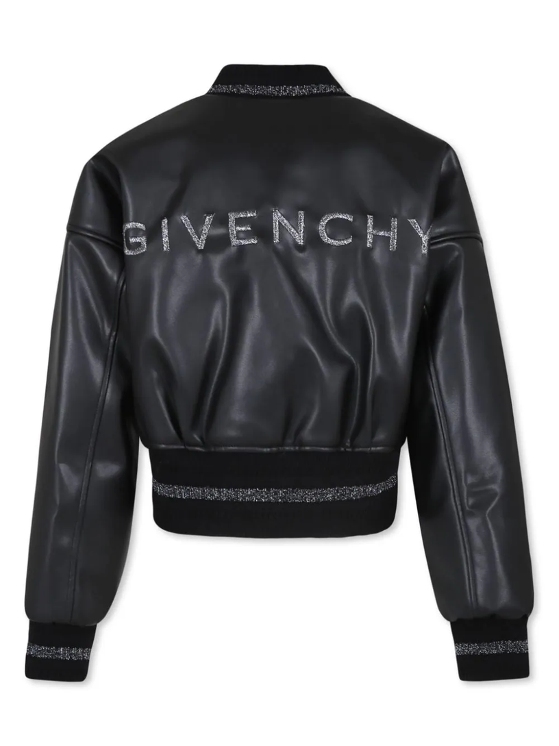 4G-plaque faux-leather jacket