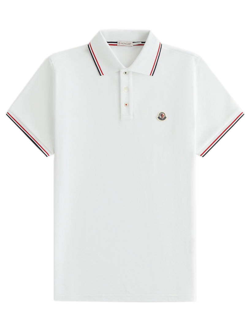 MONCLER Logo patch polo shirt