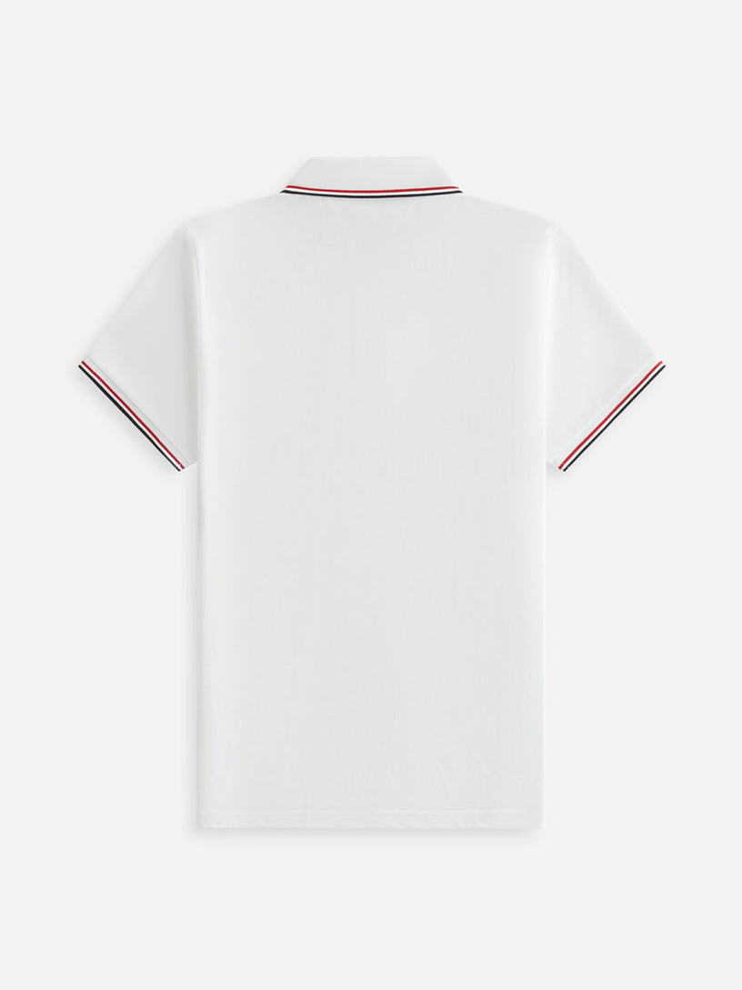 Logo patch polo shirt