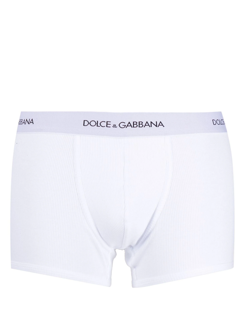 Dolce & Gabbana Regular ribbed cotton boxer shorts