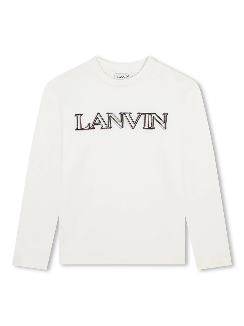 LANVIN Kids T-shirt with embroidery