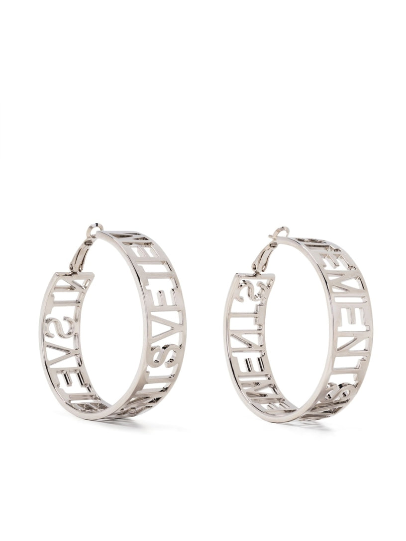 VETEMENTS Logo hoop earrings