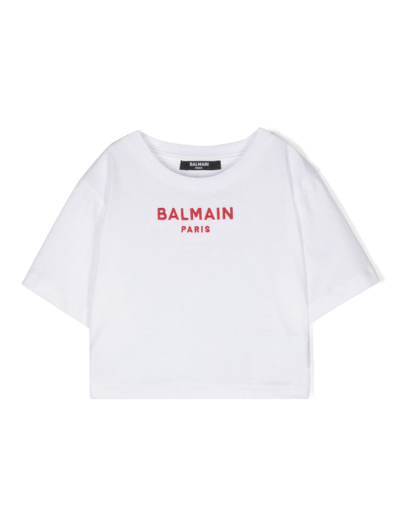 BALMAIN Kids T-shirt with embroidered logo