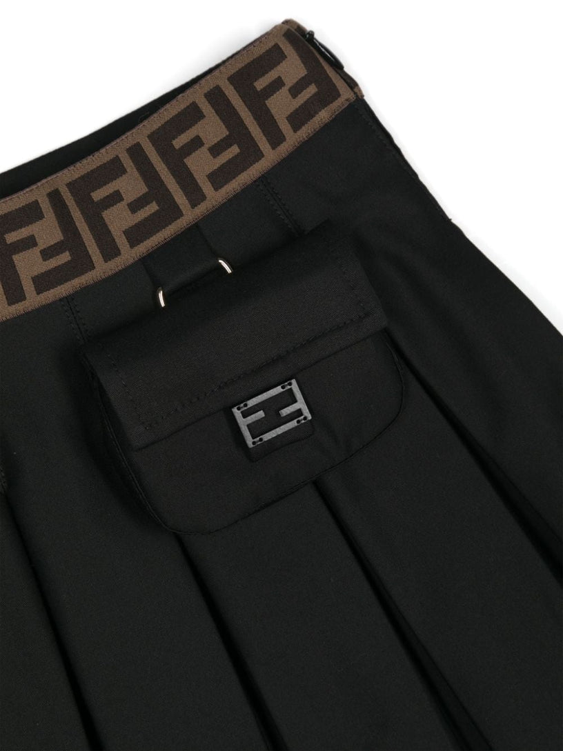 Fendi mini skirt in beige gabardine