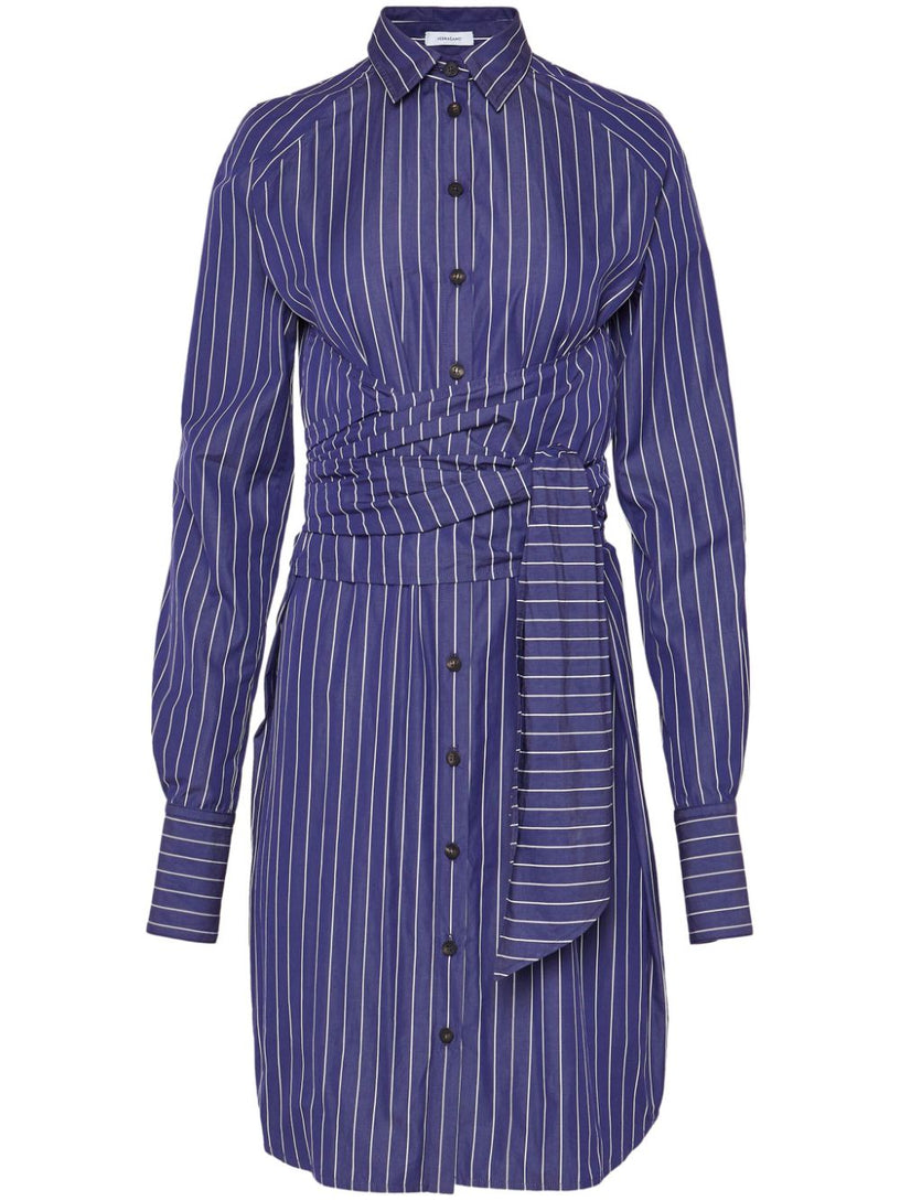 Pinstripe shirt dress