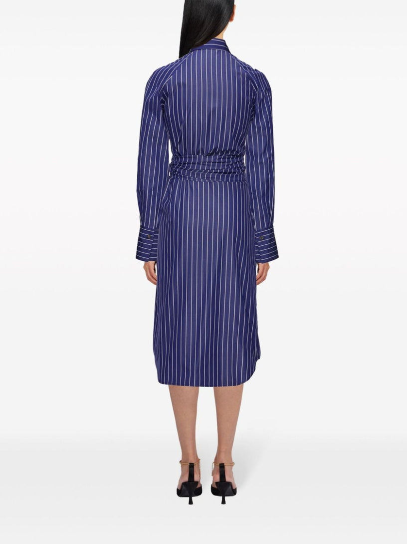 Pinstripe shirt dress