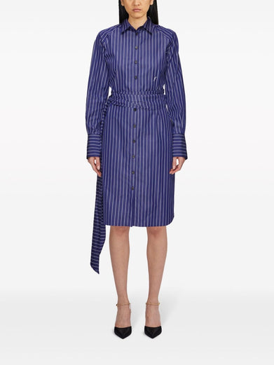 Pinstripe shirt dress