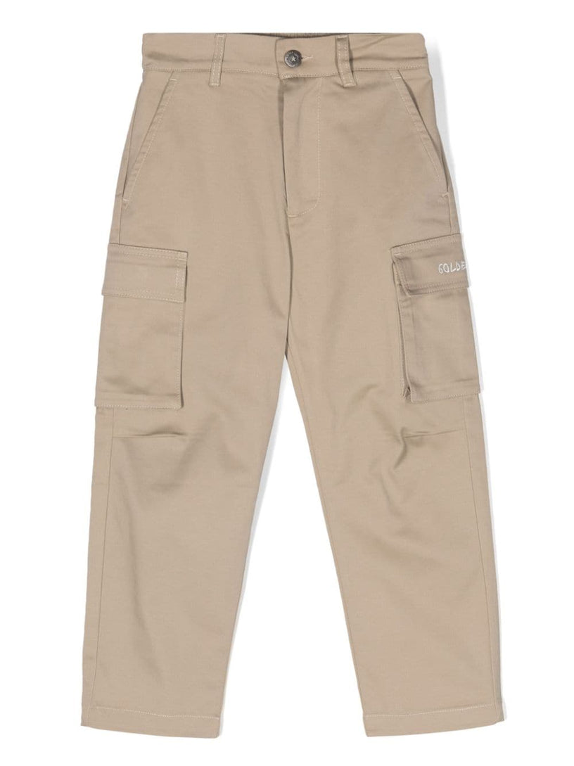 Cargo trousers with embroidered logo